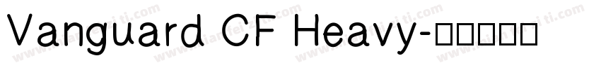 Vanguard CF Heavy字体转换